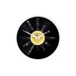 Yesterday's Vinyl Wanduhr Nummern, Vinyl(PVC),30x2.5cm(DxT),exkl.1xAA Batterie