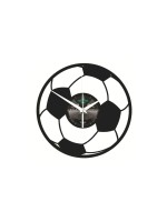 Yesterday's Vinyl Horloge murale Football Ø 30 cm, Doré/Noir