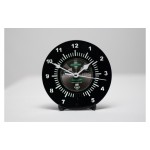 Yesterday's Vinyl Horloge de bureau Ø 17.5 cm, Noir/Blanc