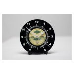 Yesterday's Vinyl Horloge de bureau Ø 17.5 cm, Jaune/Noir
