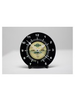 Yesterday's Vinyl Horloge de bureau Ø 17.5 cm, Jaune/Noir