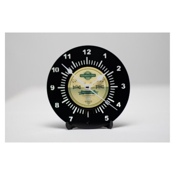 Yesterday's Vinyl Horloge de bureau Ø 17.5 cm, Jaune/Noir Yesterday's Vinyl Horloge de bureau Ø 17.5 cm, Jaune/Noir