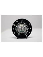 Yesterday's Vinyl Horloge de bureau Psychedelic Ball Ø 17.5 cm, Noir/Blanc