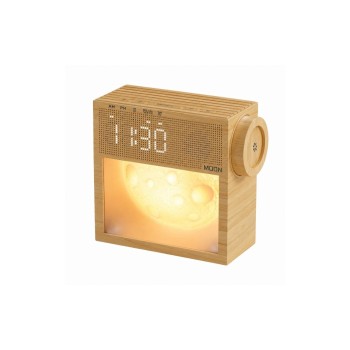 YUWANET  Lichtwecker YuwaMoon, Nature, 15x6.2x14 cm, ABS, USB-C cable