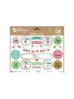Z-Design Sticker A5 DEKO Happy Birthd. 2Bg, 14.8 x 21