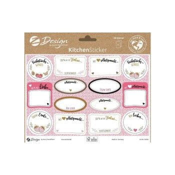 Avery Zweckform Autocollant à motif A5 CUISINE Fait maison avec du coeur Avery Zweckform Autocollant à motif A5 CUISINE Fait maison avec du coeur