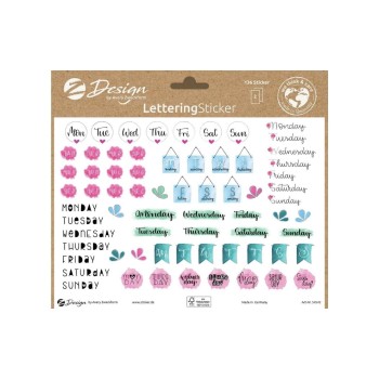 Z-Design Sticker A5 LETTERING Tag+Monat2Bg, 14.8 x 21 Z-Design Sticker A5 LETTERING Tag+Monat2Bg, 14.8 x 21