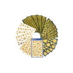 Avery Zweckform Autocollant à motif Étoiles de Noël 1 Pièce/s, Doré