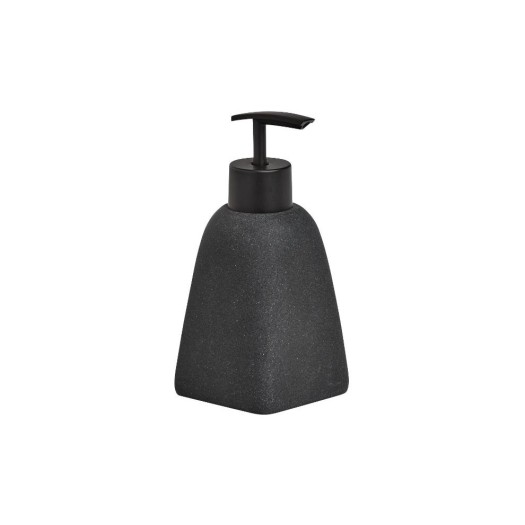 Zeller Present Distributeur de savon pierre noire 280 ml, Noir