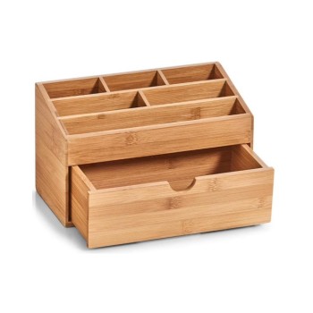 Zeller Bad-Utensilienhalter with Schubfach, Bambus aus China, 25.4 x 12.5 x 15 cm Zeller Bad-Utensilienhalter with Schubfach, Bambus aus China, 25.4 x 12.5 x 15 cm