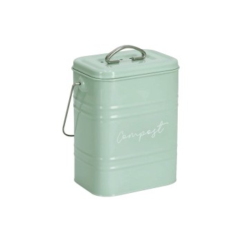 Zeller Present Komposteimer, Metall, Mint Zeller Present Komposteimer, Metall, Mint