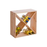 Zeller Present Weinregal, Nadelholz, 52x25x52cm