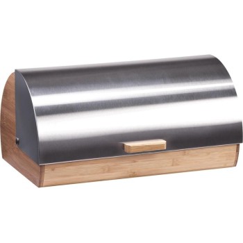 Zeller Present Huche à pain 39 x 25.5 x 18.5 cm, argenté Zeller Present Huche à pain 39 x 25.5 x 18.5 cm, argenté