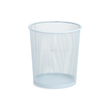 Zeller Present Corbeille à papier Mesh 12 l, Blanc