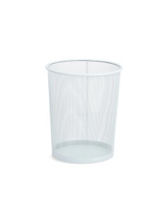 Zeller Present Corbeille à papier Mesh 15 l, Blanc
