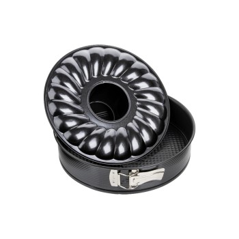 Zenker Moule à charnière Black Metallic avec 2 étagères, Ø 28 cm