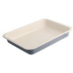 Zenker Plat à gratin et moule à grillades Angulaire, Crème