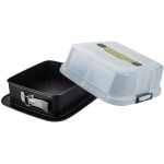 Zenker Moule à charnière carré avec capot de transport 24 x 24 cm