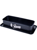 Zenker Beloved+ Moule à charnière rectangulaire de 30 cm avec motif en relief en forme de cœur