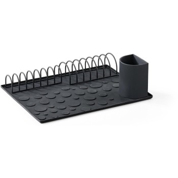 Zone Abtropfgitter Diish Black, Schwarz, 45x36x22cm, Metall/Silikon Zone Abtropfgitter Diish Black, Schwarz, 45x36x22cm, Metall/Silikon