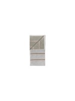 Zone Denmark Serviette de douche 70 x 140 cm Soft Grey/Eucalyptus/Terracotta