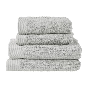 Zone Frottierwäscheset Classic, Soft Gery, 100% Baumwolle 600g, 2xje: 50x100, 140x70