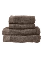 Zone Frottierwäscheset Classic, Taupe, 100% Baumwolle 600g, 2xje: 50x100, 140x70