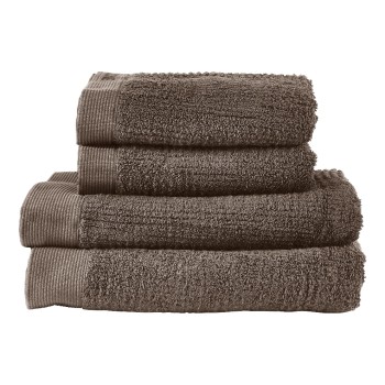 Zone Frottierwäscheset Classic, Taupe, 100% Baumwolle 600g, 2xje: 50x100, 140x70 Zone Frottierwäscheset Classic, Taupe, 100% Baumwolle 600g, 2xje: 50x100, 140x70