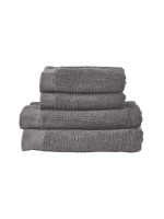 Zone Frottierwäscheset grey 2x2 Stück, 100% Baumwolle 600g, 2xje: 50x100, 140x70