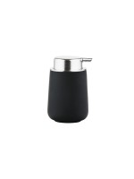 Zone Soap Dispenser Nova Black, H: 11.5cm D: 8cm, porcelain