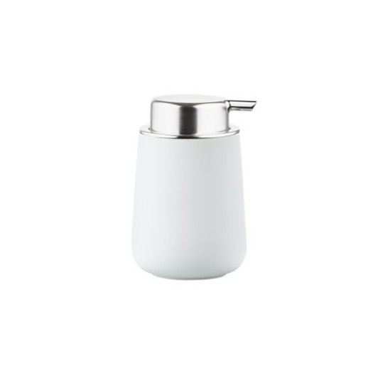 Distributeur de savon Zone Nova blanc, H: 11.5cm P: 8cm, porcelaine, 250ml