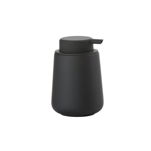 Zone Soap Dispenser Nova One black, H: 11.5cm D: 8cm, stone, 250ml
