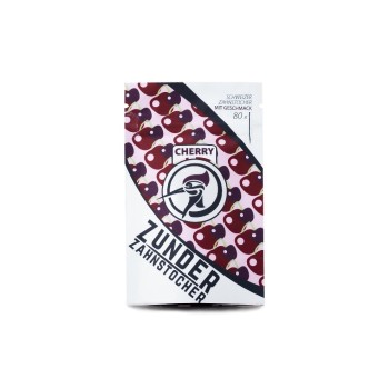 Zunder Zahnstocher Cherry, 80 Stück, Refill,wiederverschliessb. Plastikbag,Birke